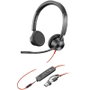 HP Blackwire 3325 Auriculares Estéreo USB-C, 3,5 mm y Adaptador USB-A/C, Negro